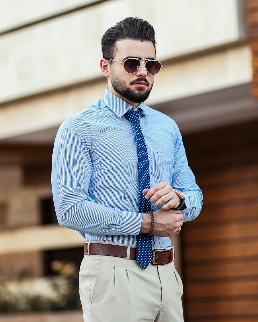 Sky Blue Formal Cotton Shirt