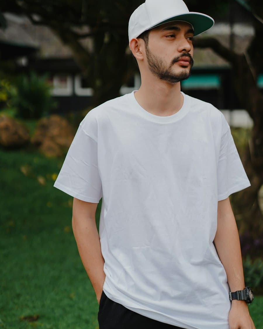 Oversized Drop-Shoulder White Tee